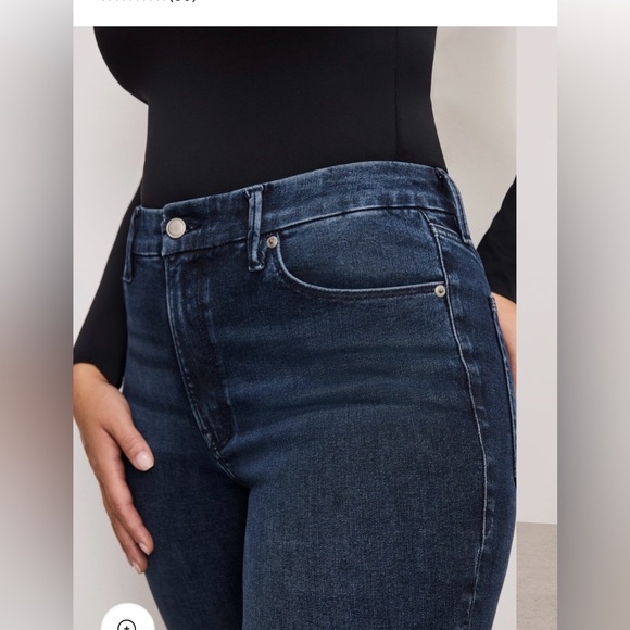 NWT Good American Good Legs Flare Size 6-12 Mid-Rise Flare 33 1/2 inseam. - Picture 10 of 16